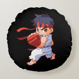 Pocket Fighter Ryu 2 Round Pillow