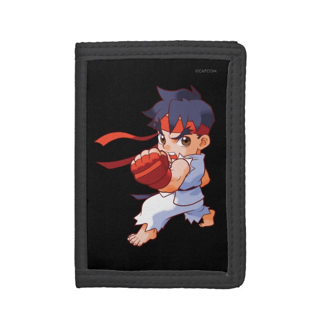 Pocket Fighter Ryu 2 Tri-fold Wallet (Front Vertical)