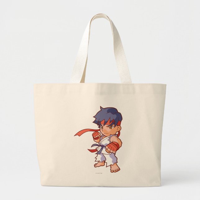 Pocket Fighter Ryu Large Tote Bag (Front)
