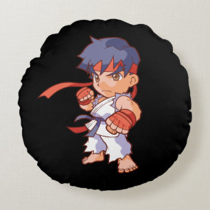 Pocket Fighter Ryu Round Pillow