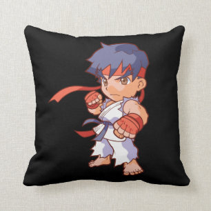 Pocket Fighter Ryu Throw Pillow