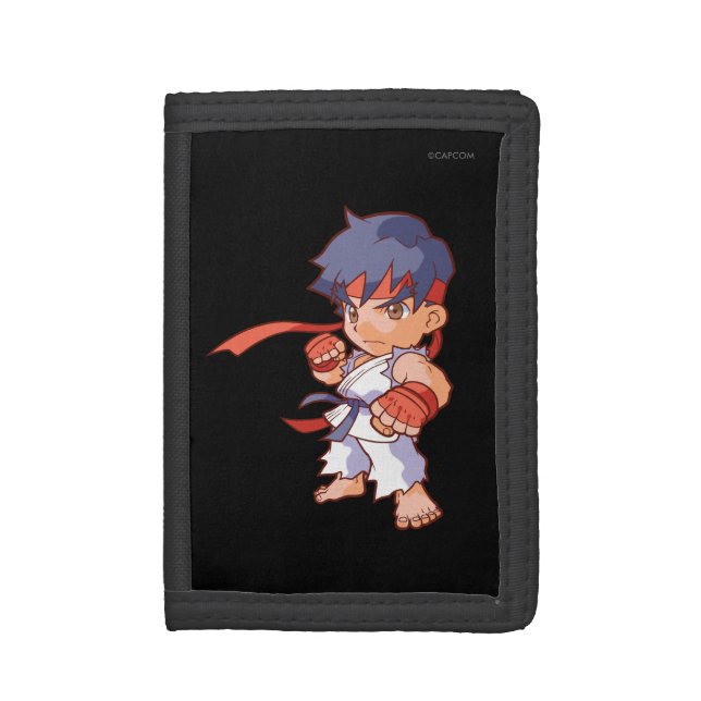 Pocket Fighter Ryu Tri-fold Wallet (Front Vertical)
