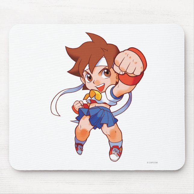 Pocket Fighter Sakura 2 Mouse Pad (Front)