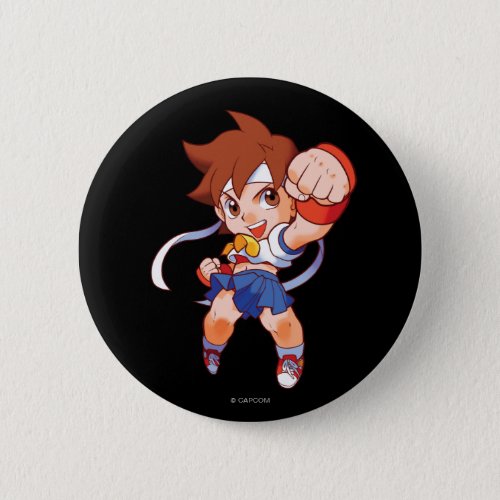 Pocket Fighter Sakura 2 Pinback Button