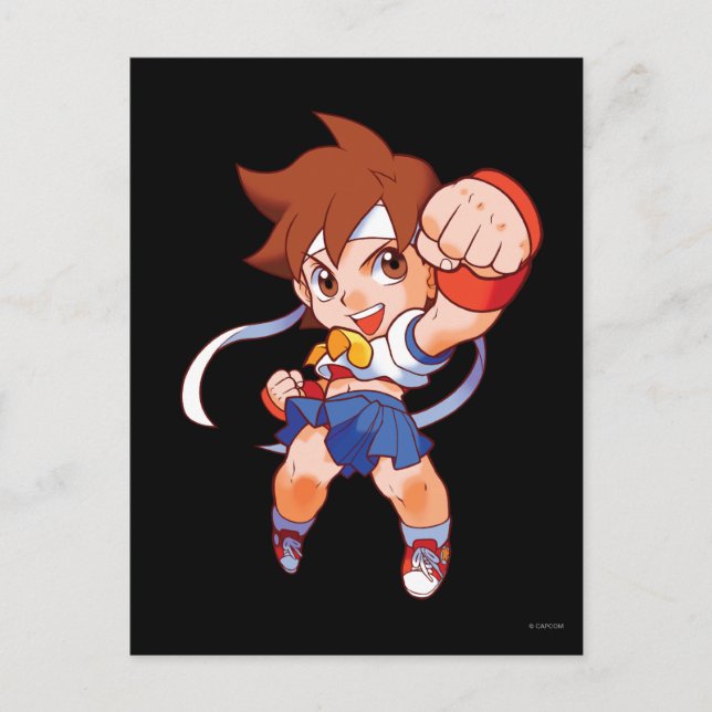 Pocket Fighter Sakura 2 Postcard (Front)