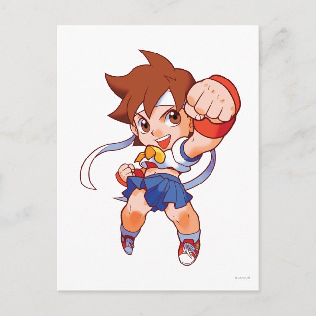 Pocket Fighter Sakura 2 Postcard (Front)