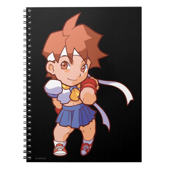 Pocket Fighter Sakura Notebook (Front)