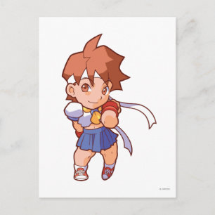 Pocket Fighter Sakura Postcard