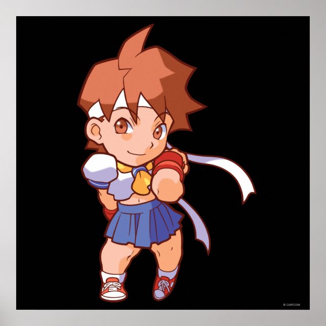 Pocket Fighter Sakura Poster (Front)