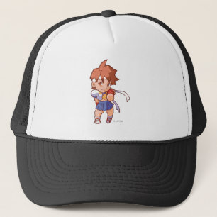 Pocket Fighter Sakura Trucker Hat