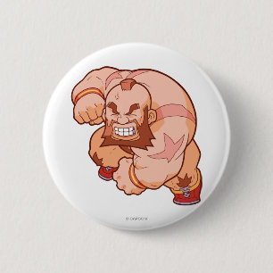 Pocket Fighter Zangief 2 Pinback Button