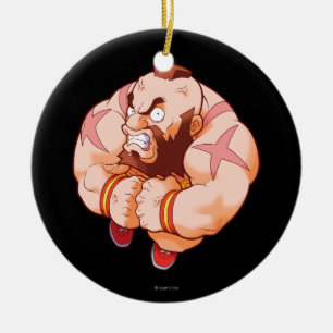 Pocket Fighter Zangief Ceramic Ornament