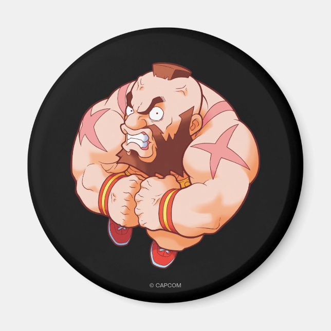 Pocket Fighter Zangief Magnet (Front)