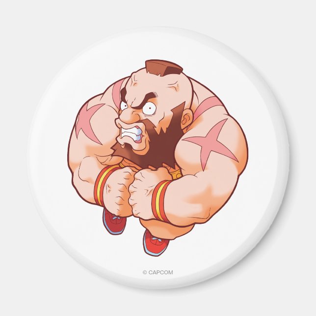 Pocket Fighter Zangief Magnet (Front)