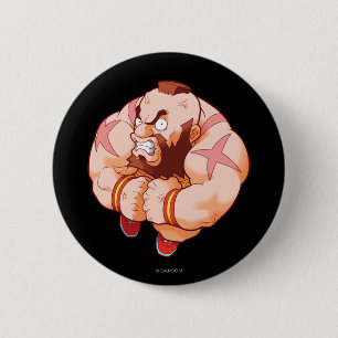 Pocket Fighter Zangief Pinback Button
