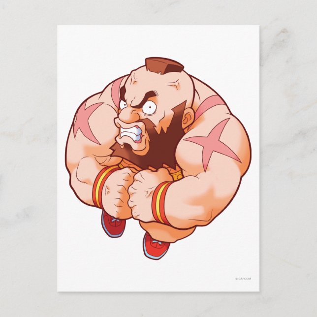 Pocket Fighter Zangief Postcard (Front)