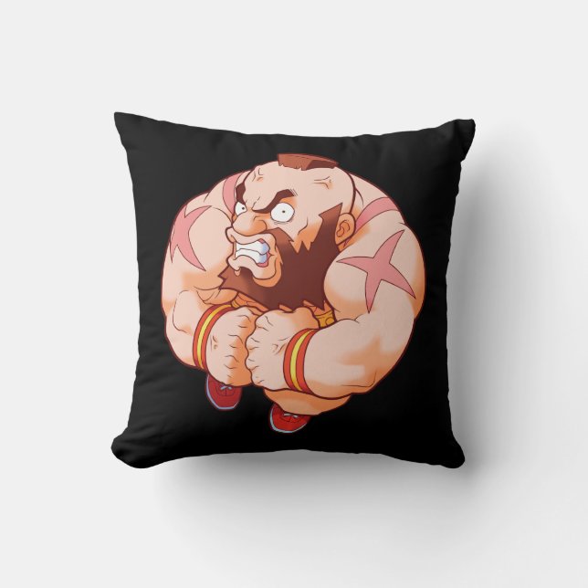 Pocket Fighter Zangief Throw Pillow (Front)