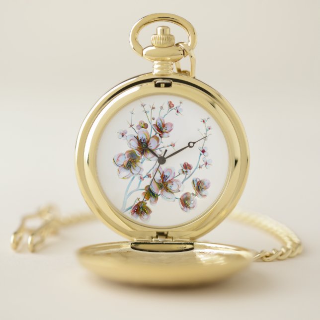 Pocket floral watch for women (Inside)