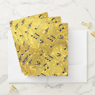 Pocket folder beautiful pattern colored paper