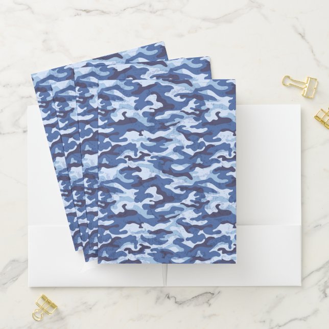Pocket Folder-Blue Camo Folder (In Situ)
