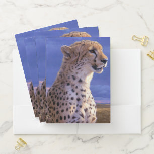 Pocket Folder-Cheetah Pocket Folder