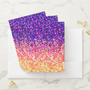 Pocket Folder Glitter Graphic