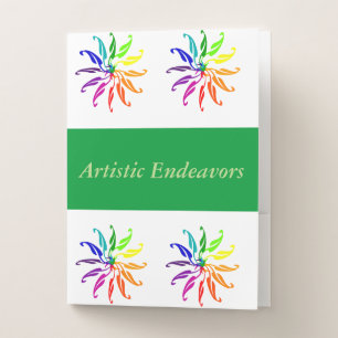 Pocket Folder - Leafy Color Wheels