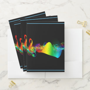 Pocket Folder-Music Notes Folder
