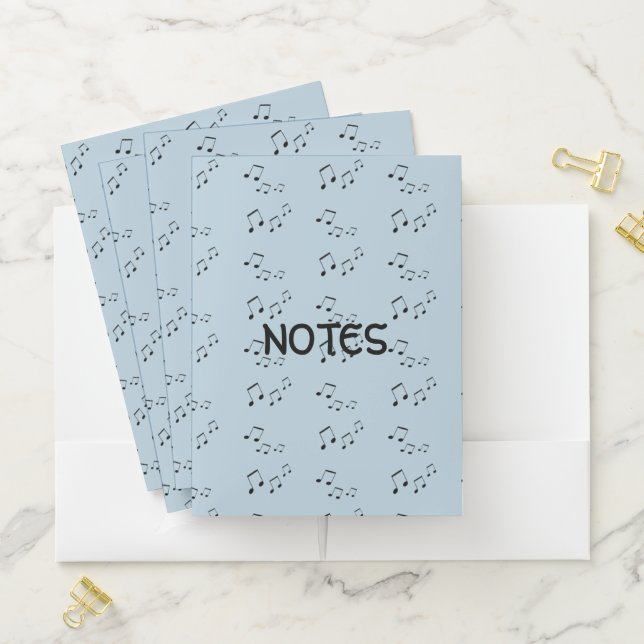 Pocket Folder - Musical Notes (In Situ)