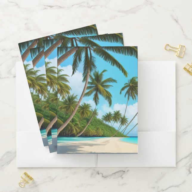 Pocket Folder-Tropical Beach Folder (In Situ)