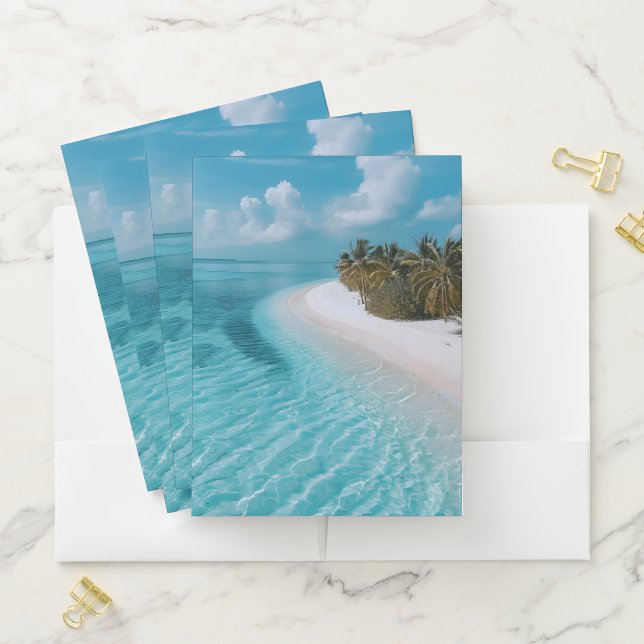 Pocket Folder-Tropical Beach Folder (In Situ)