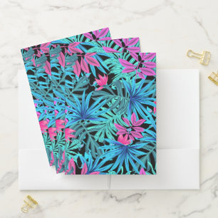 Pocket Folder-Tropical Print Pocket Folder