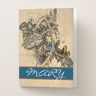 Pocket Folder William Morris CUSTOM NAME