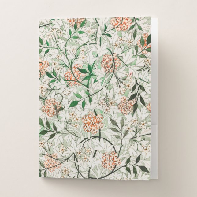 POCKET FOLDER : WILLIAM MORRIS : JASMINE (Front)