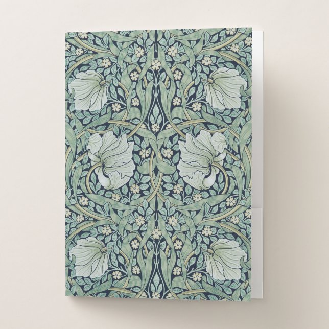 POCKET FOLDER :WILLIAM MORRIS : "PIMPERNEL"  (Front)