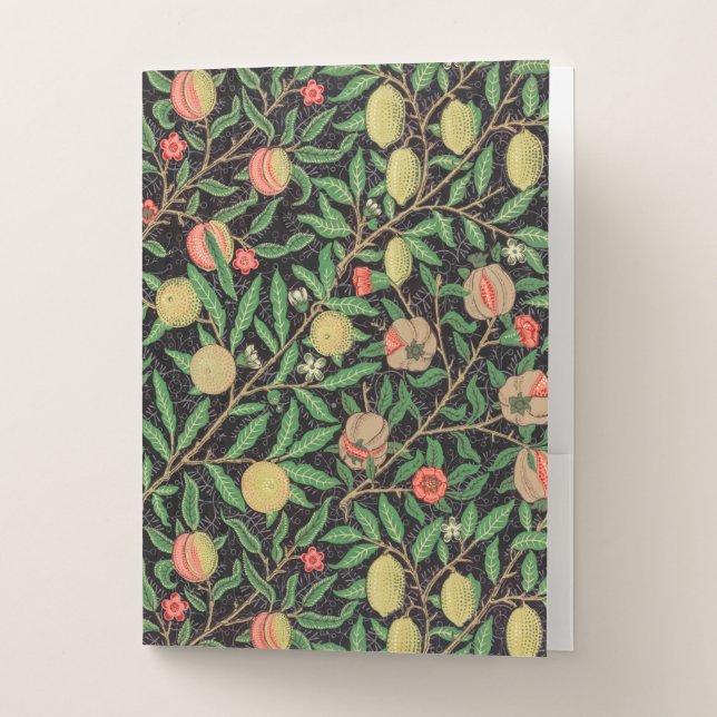 POCKET FOLDER : WILLIAM MORRIS : POMEGRANATES (Front)