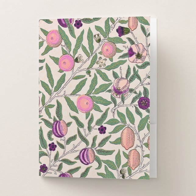 POCKET FOLDER : WILLIAM MORRIS : POMEGRANATES (Front)