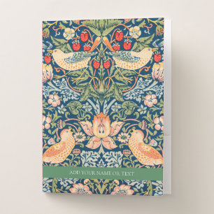 POCKET FOLDER : WILLIAM MORRIS STRAWBERRY THIEVES
