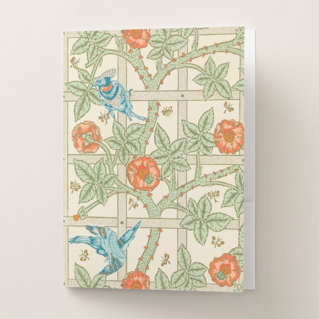 POCKET FOLDER : WILLIAM MORRIS : TRELLIS (Front)