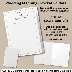 Pocket Folders Black & White with Infinity Scroll