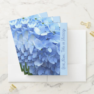 Pocket Folders - Blue Hydrangea