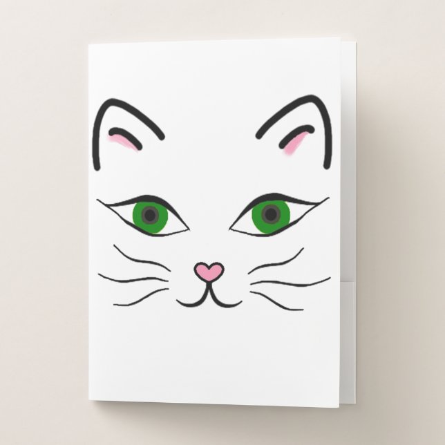 Pocket Folders - Kitty Face (Front)