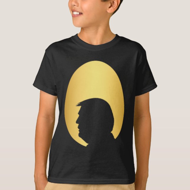 Pocket Golden Egg Hunt Trump 45 47 Silhouette Happ T-Shirt (Front)