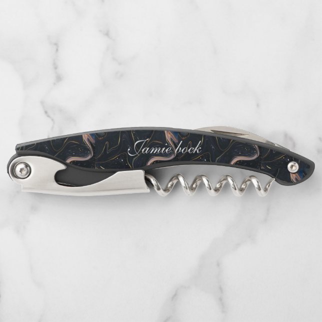 Pocket Knife, Personalized Gift for Dad Waiter's Corkscrew (Front)