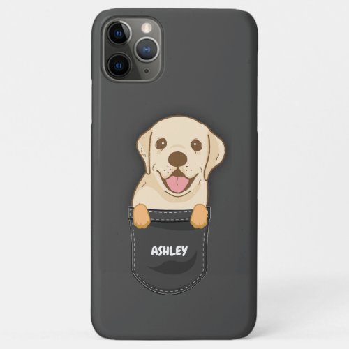 Pocket Labrador Retriever Cute Dog Pet Owner iPhone 11 Pro Max Case