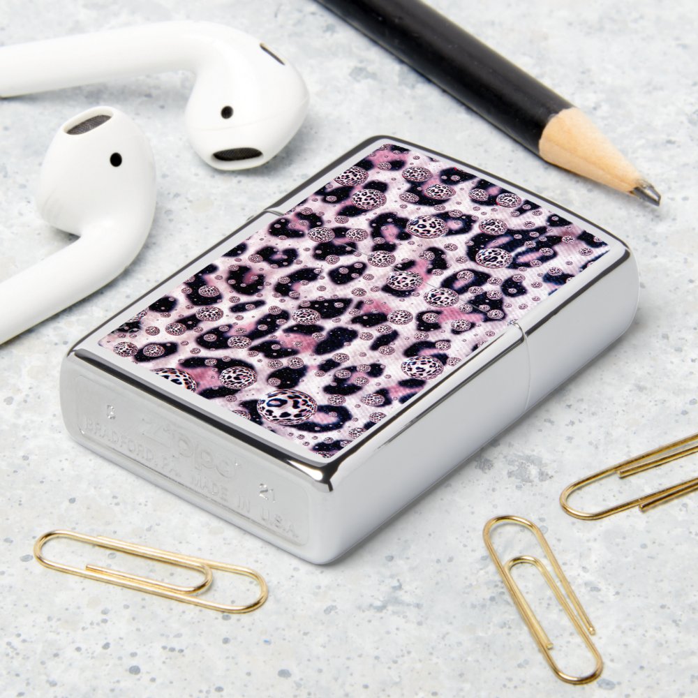 Disover Leopard Print Zippo Lighter Cover