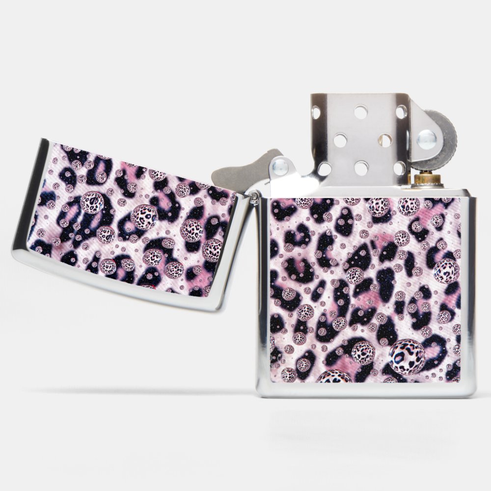Disover Leopard Print Zippo Lighter Cover