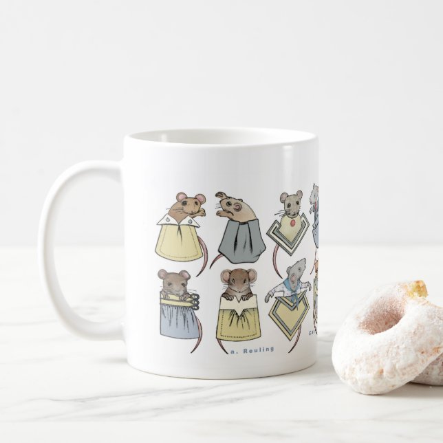 Pocket Mice Coffee Mug (With Donut)