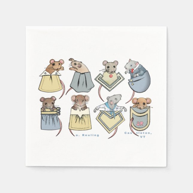 Pocket Mice Napkins (Front)