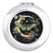 Pocket Mirror - Night Butterfly